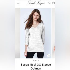 Leila Jayde Scoop Neck 3Q Sleeve Dolman